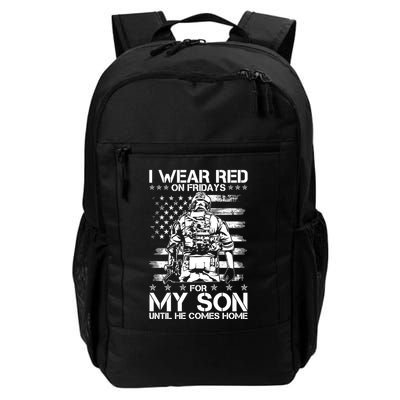 I Wear Red On Fridays For My Son Until He Comes Home Backpack
