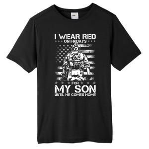 I Wear Red On Fridays For My Son Until He Comes Home Tall Fusion ChromaSoft Performance T-Shirt