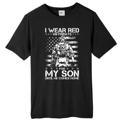 I Wear Red On Fridays For My Son Until He Comes Home Tall Fusion ChromaSoft Performance T-Shirt