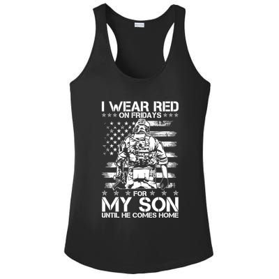 I Wear Red On Fridays For My Son Until He Comes Home Ladies PosiCharge Competitor Racerback Tank