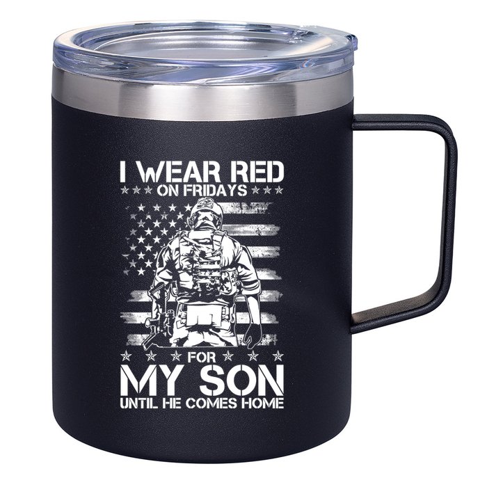 I Wear Red On Fridays For My Son Until He Comes Home 12oz Stainless Steel Coffee Mug