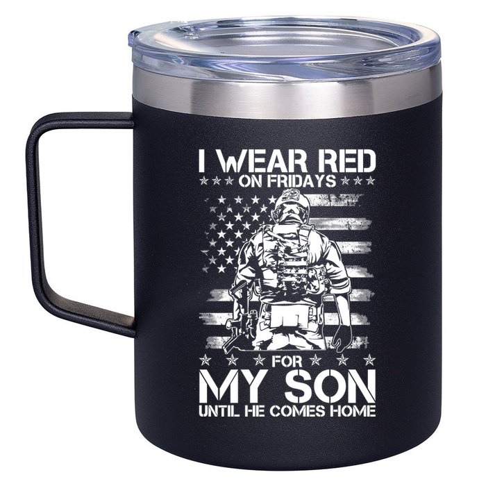 I Wear Red On Fridays For My Son Until He Comes Home 12oz Stainless Steel Coffee Mug