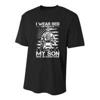 I Wear Red On Fridays For My Son Until He Comes Home Youth Performance Sprint T-Shirt