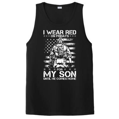 I Wear Red On Fridays For My Son Until He Comes Home PosiCharge Competitor Tank