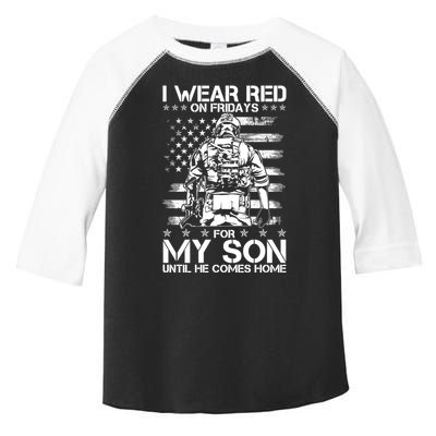I Wear Red On Fridays For My Son Until He Comes Home Toddler Fine Jersey T-Shirt