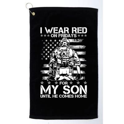 I Wear Red On Fridays For My Son Until He Comes Home Golf Towel
