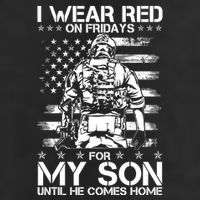 I Wear Red On Fridays For My Son Until He Comes Home Golf Towel