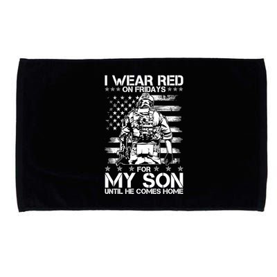 I Wear Red On Fridays For My Son Until He Comes Home Microfiber Hand Towel