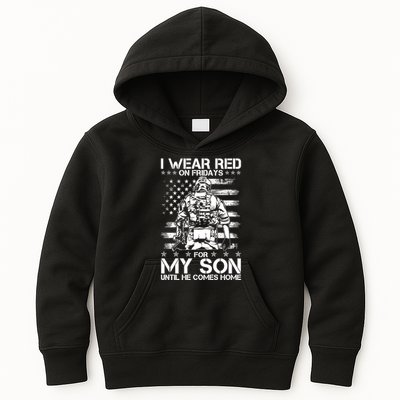 I Wear Red On Fridays For My Son Until He Comes Home Kids Hoodie