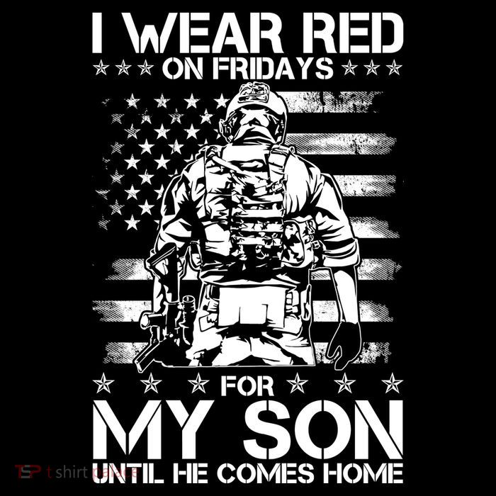 I Wear Red On Fridays For My Son Until He Comes Home Short Acrylic Beanie