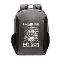 I Wear Red On Fridays For My Son Until He Comes Home Vector Backpack