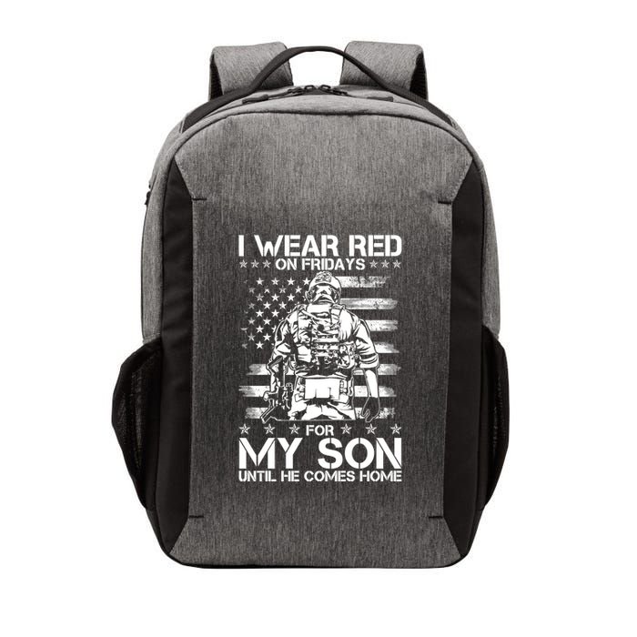 I Wear Red On Fridays For My Son Until He Comes Home Vector Backpack