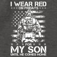 I Wear Red On Fridays For My Son Until He Comes Home Vector Backpack