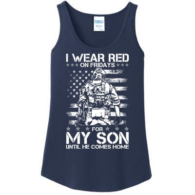 I Wear Red On Fridays For My Son Until He Comes Home Ladies Essential Tank