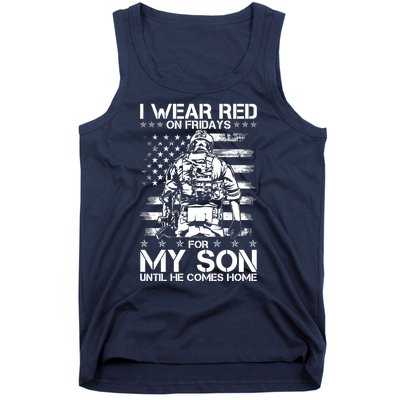 I Wear Red On Fridays For My Son Until He Comes Home Tank Top