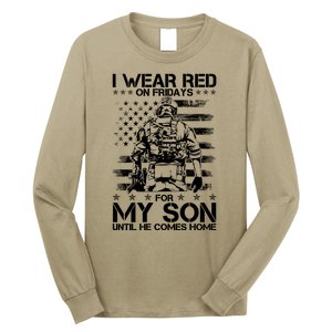 I Wear Red On Fridays For My Son Until He Comes Home Long Sleeve Shirt