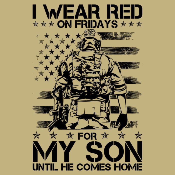 I Wear Red On Fridays For My Son Until He Comes Home Sustainable Beanie