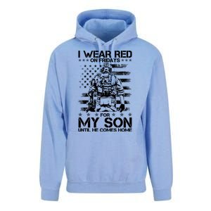 I Wear Red On Fridays For My Son Until He Comes Home Unisex Surf Hoodie