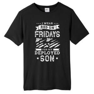 I Wear Red On Fridays For My Deployed Son Soldier Mom Tall Fusion ChromaSoft Performance T-Shirt