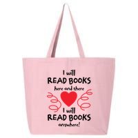 I Will Read Books Here And There I Will Read Books Anywhere 25L Jumbo Tote