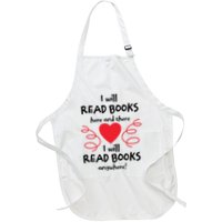 I Will Read Books Here And There I Will Read Books Anywhere Apron