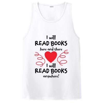 I Will Read Books Here And There I Will Read Books Anywhere PosiCharge Competitor Tank