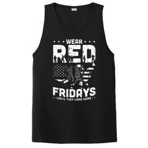 I Wear Red On Fridays Until They Come Home Duty US Military PosiCharge Competitor Tank