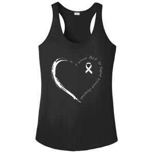 I Wear Red To Fight Heart Disease Awareness Ladies PosiCharge Competitor Racerback Tank