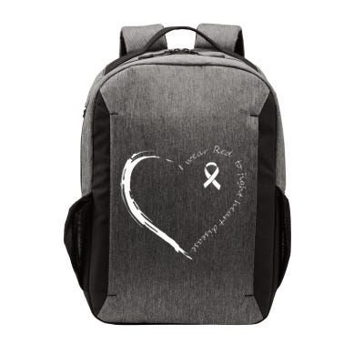 I Wear Red To Fight Heart Disease Awareness Vector Backpack