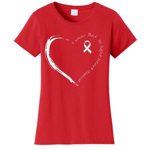 I Wear Red To Fight Heart Disease Awareness Women's T-Shirt