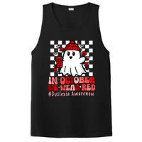 I Wear Red Dyslexia Awareness Month Ghost Halloween PosiCharge Competitor Tank