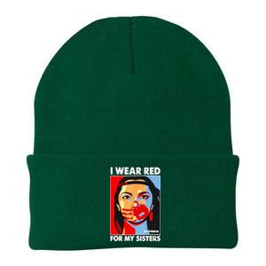 I Wear Red For MySister Native American Stop Knit Cap Winter Beanie