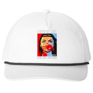 I Wear Red For MySister Native American Stop Snapback Five-Panel Rope Hat