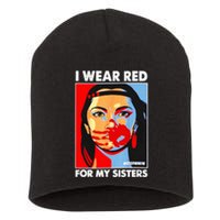 I Wear Red For MySister Native American Stop Short Acrylic Beanie