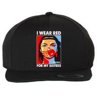 I Wear Red For MySister Native American Stop Wool Snapback Cap