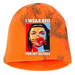 I Wear Red For MySister Native American Stop Kati - Camo Knit Beanie