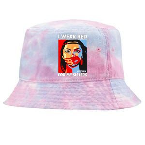 I Wear Red For MySister Native American Stop Tie-Dyed Bucket Hat