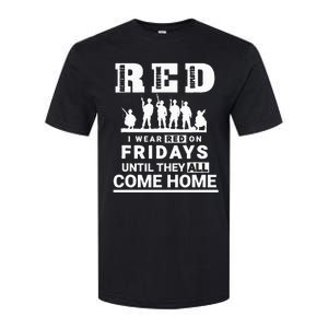 I Wear Red On Fridays Until They All Come Home Softstyle CVC T-Shirt