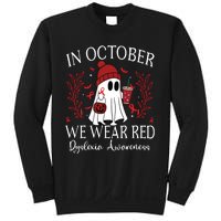 I Wear Red Dyslexia Awareness Month Dyslexia Sweatshirt