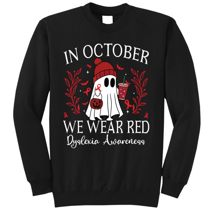 I Wear Red Dyslexia Awareness Month Dyslexia Sweatshirt