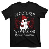 I Wear Red Dyslexia Awareness Month Dyslexia T-Shirt