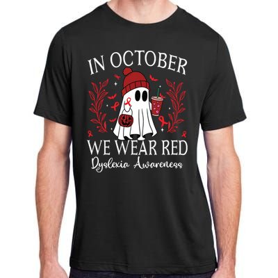 I Wear Red Dyslexia Awareness Month Dyslexia Adult ChromaSoft Performance T-Shirt