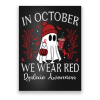 I Wear Red Dyslexia Awareness Month Dyslexia Poster