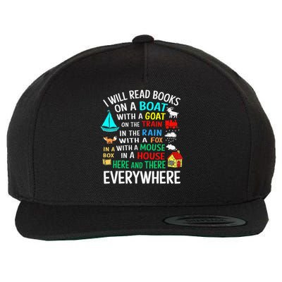 I Will Read Books On A Boat  Everywhere Reading Gift Wool Snapback Cap