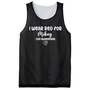 I Wear Red For Chd Awareness I Wear Red Mesh Reversible Basketball Jersey Tank