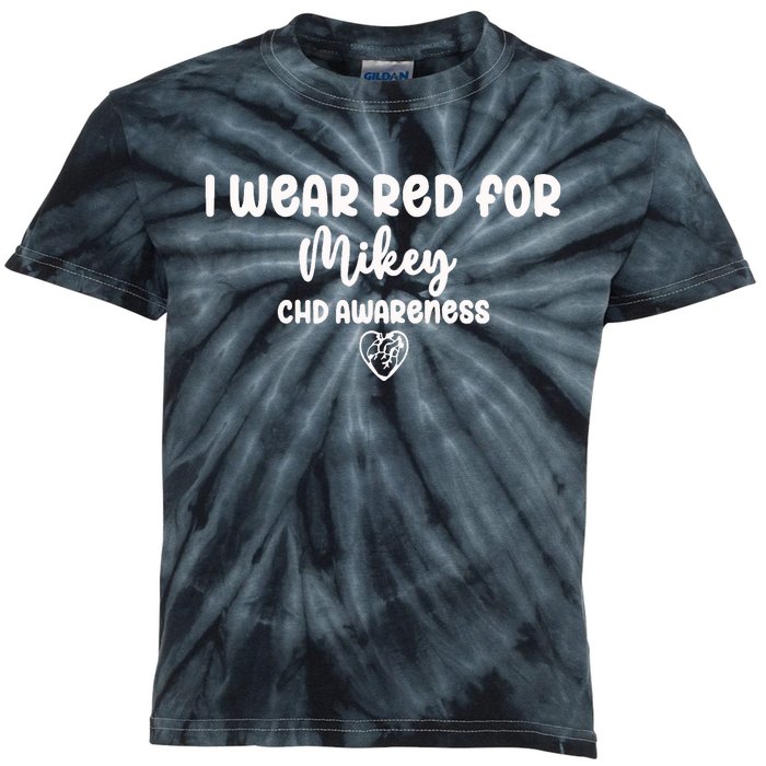 I Wear Red For Chd Awareness I Wear Red Kids Tie-Dye T-Shirt