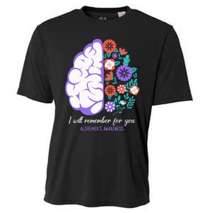 I Will Remember For You Alzheimers Awareness Brain Disorder Cooling Performance Crew T-Shirt