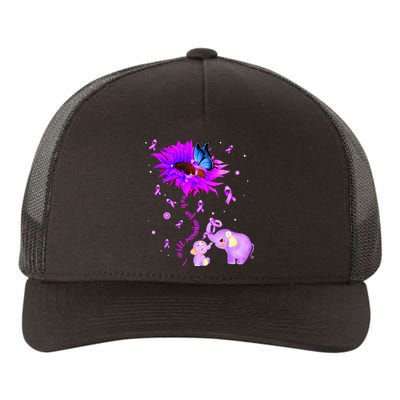 I Will Remember For You Elephant Flower Alzheimers Awareness Yupoong Adult 5-Panel Trucker Hat