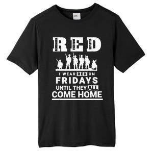 I wear Red On Fridays Until They All Come Home Tall Fusion ChromaSoft Performance T-Shirt