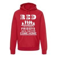 I wear Red On Fridays Until They All Come Home Premium Hoodie